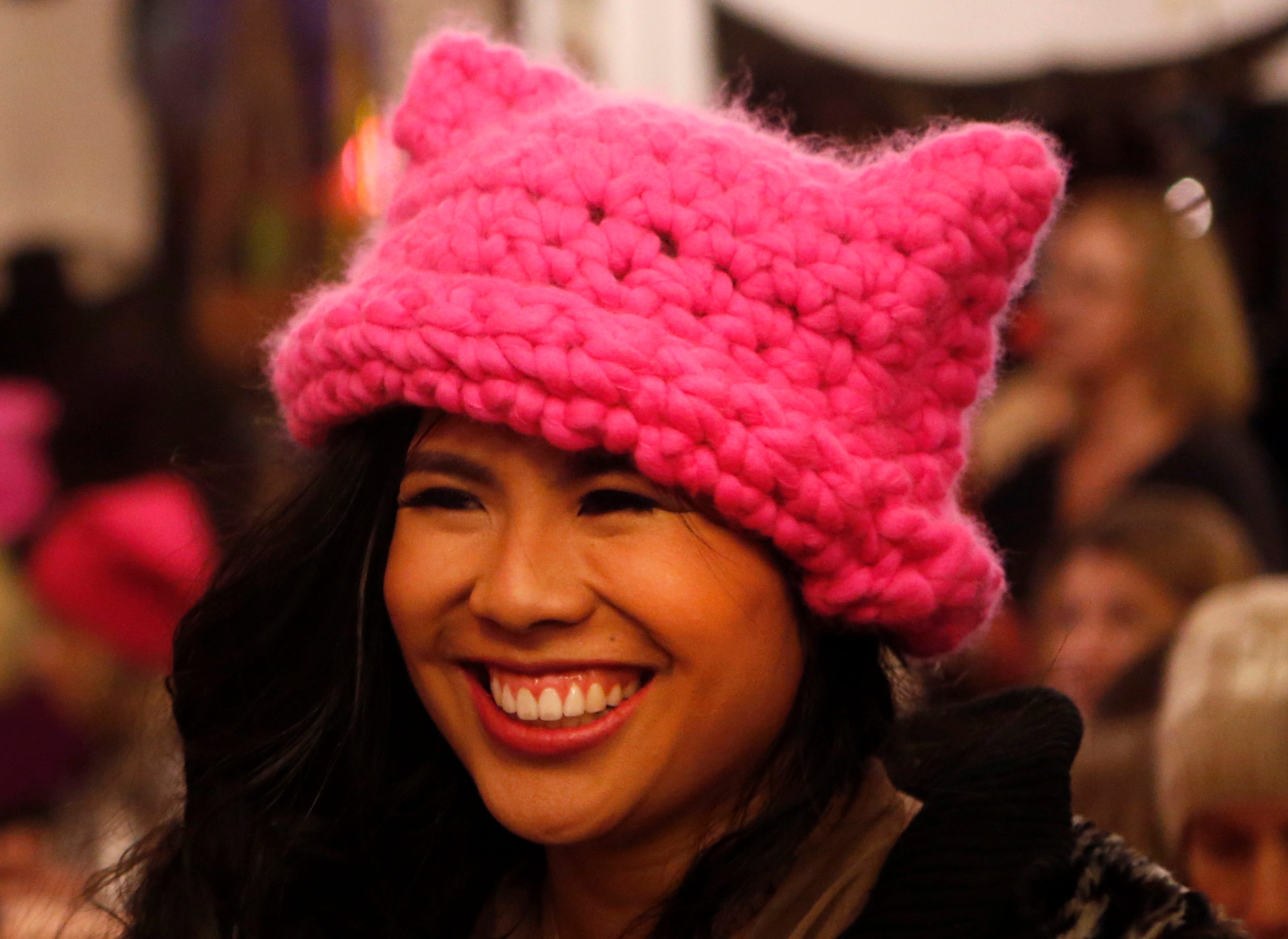 Pink feminist hat Clearance